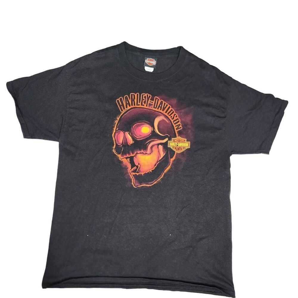 Harley Davidson Skull T-Shirt Mens Large Nashville TN Screw It Let’s Ride